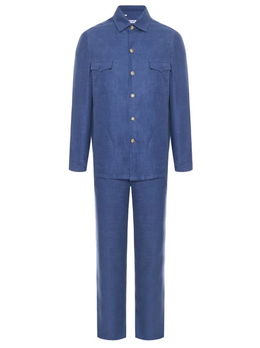 Костюм из шерсти и льна CESARE ATTOLINI