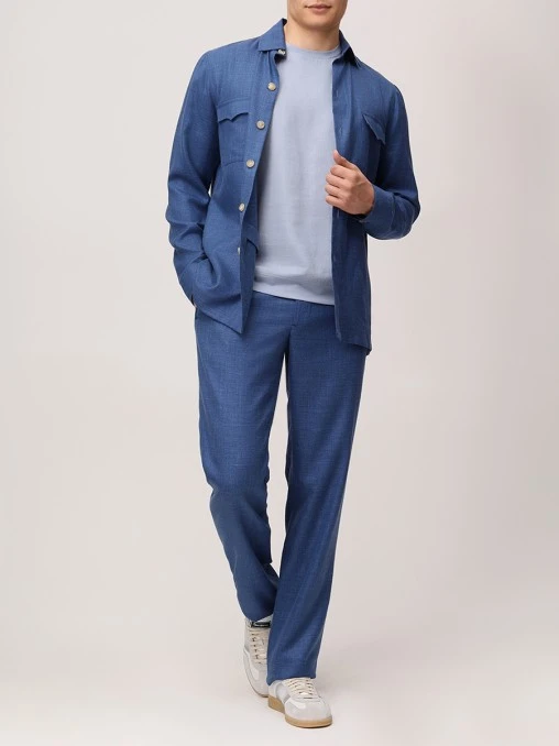 Костюм из шерсти и льна CESARE ATTOLINI