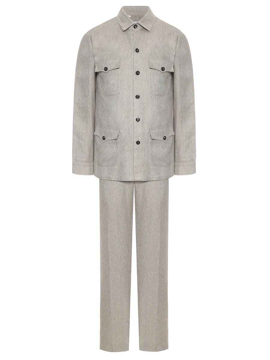 Костюм из шерсти и льна