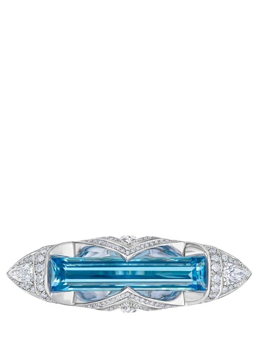 Кольцо с аквамарином и бриллиантами CHAMOVSKIKH JEWELLERY HOUSE