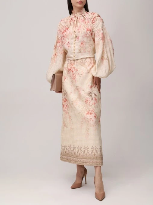 Юбка льняная ZIMMERMANN