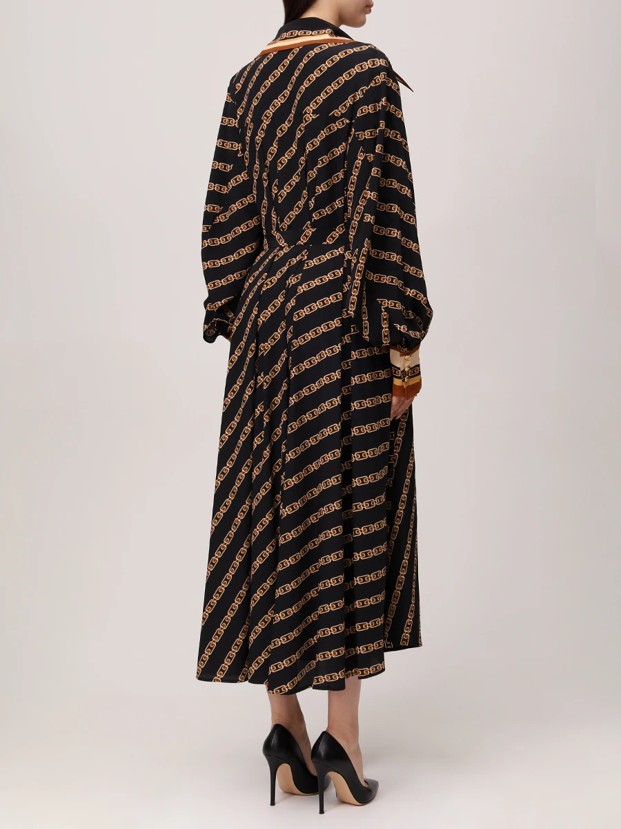 Платье из вискозы и шелка