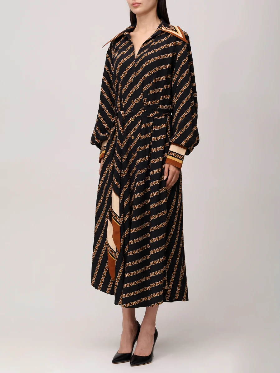 Платье из вискозы и шелка