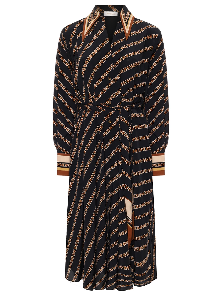 Платье из вискозы и шелка