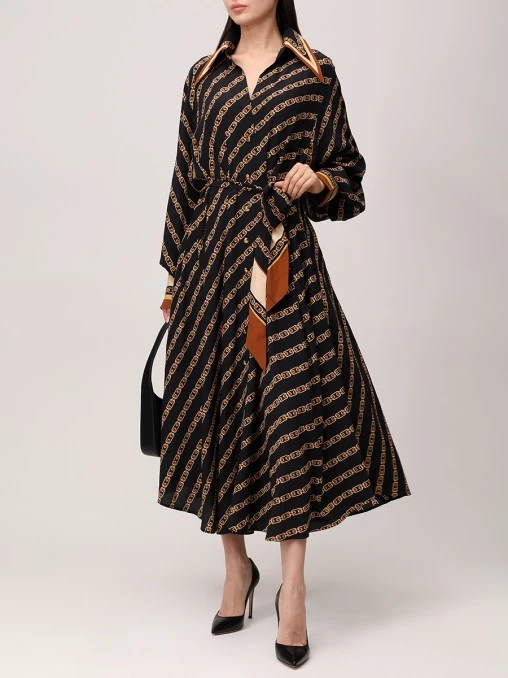 Платье из вискозы и шелка ZIMMERMANN