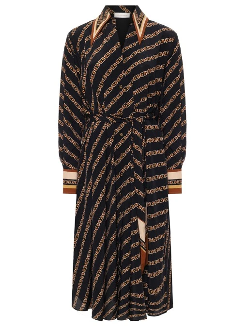 Платье из вискозы и шелка ZIMMERMANN