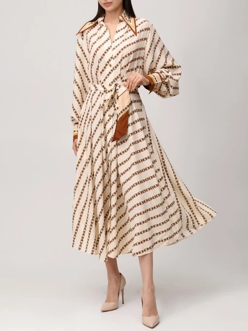 Платье из вискозы и шелка ZIMMERMANN