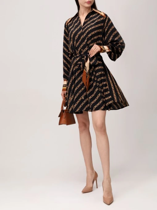 Платье из вискозы и шелка ZIMMERMANN