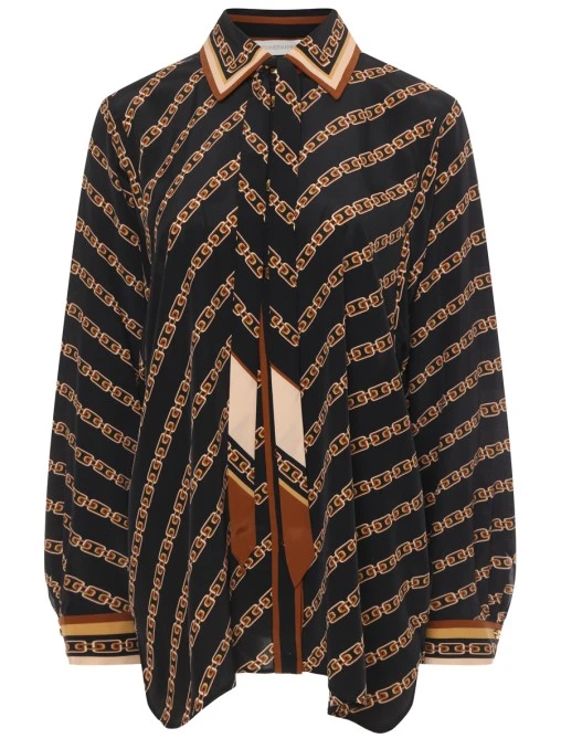 Блуза из вискозы и шелка ZIMMERMANN