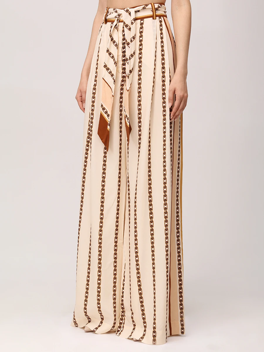 Брюки из вискозы и шелка