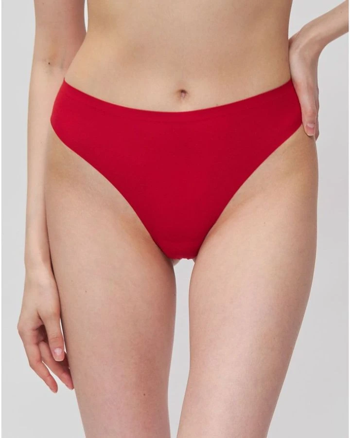 Трусы-стринг однотонные