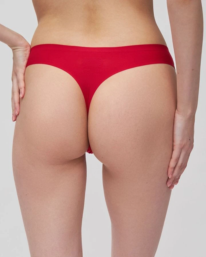 Трусы-стринг однотонные