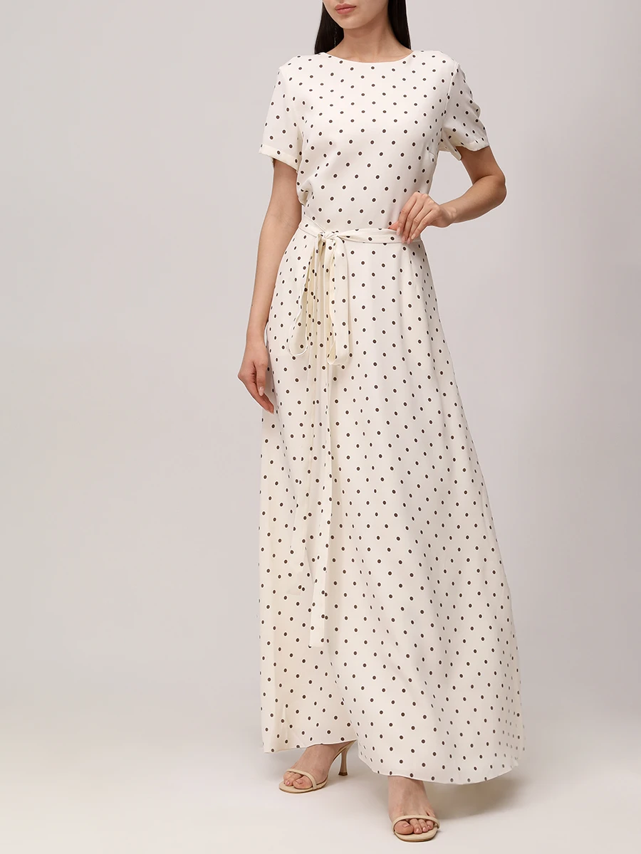 Платье из шелка и вискозы