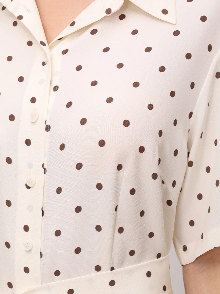 Платье из шелка и вискозы