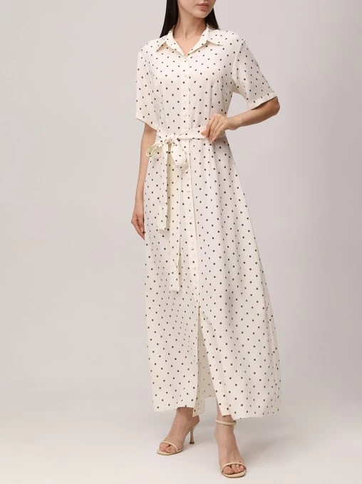 Платье из шелка и вискозы SASHAVERSE