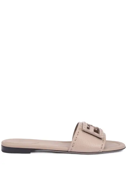 Шлепанцы кожаные Baguette FENDI