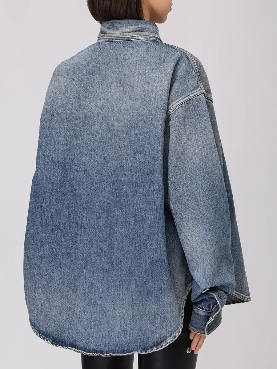 Рубашка джинсовая