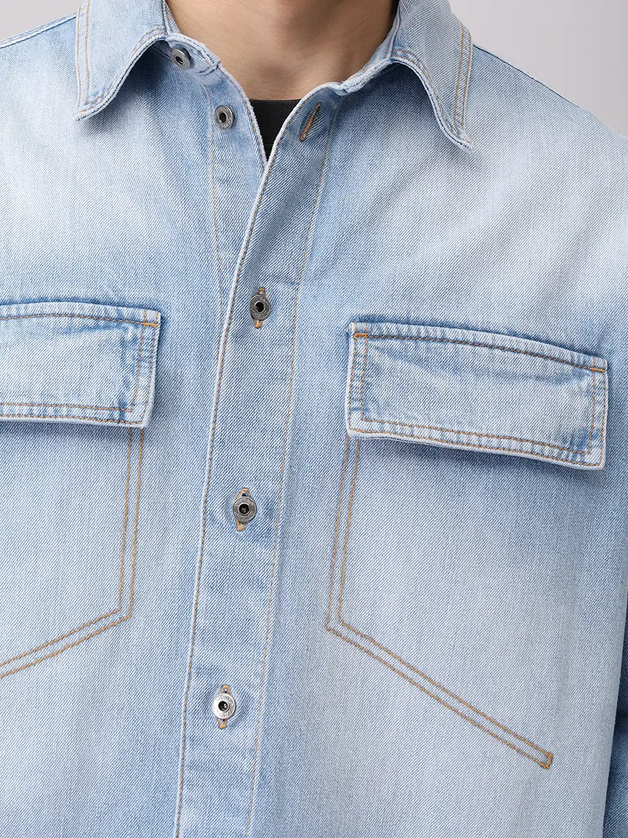 Рубашка джинсовая