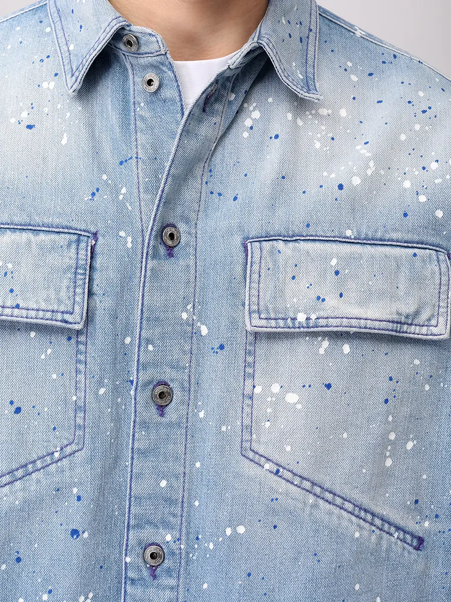 Рубашка джинсовая