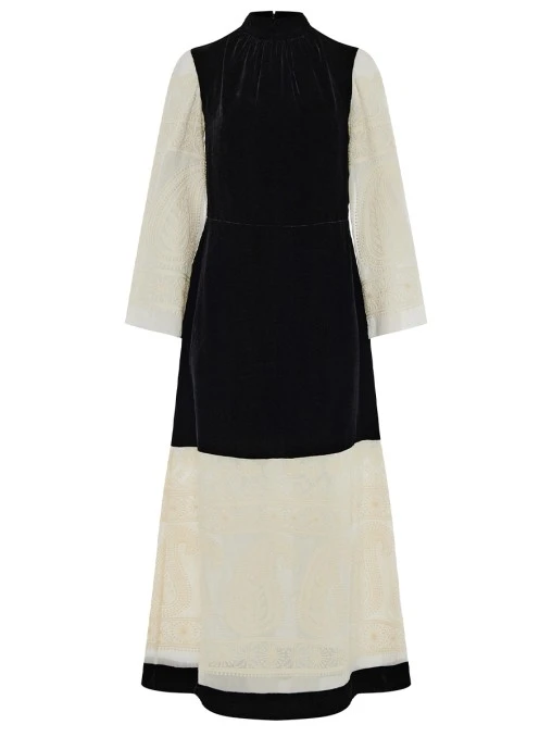 Платье из бархата и шелка JOSEPHINE CASHPAR