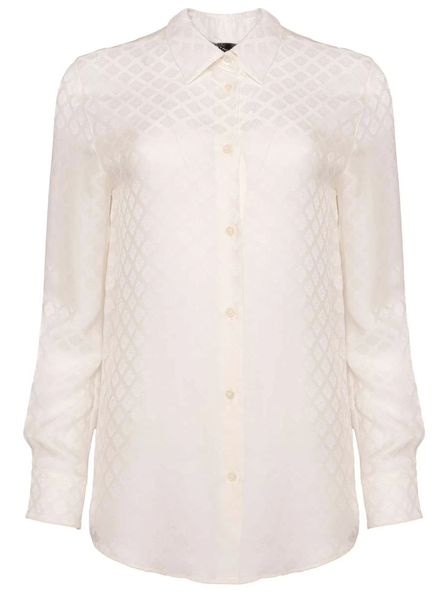 Блуза из шелка и вискозы