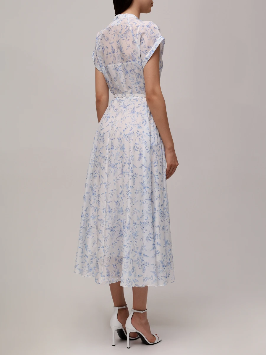 Платье из шелка и хлопка Gerbera