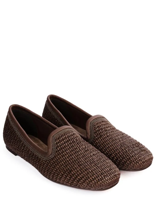 Лоферы текстильные BRUNELLO CUCINELLI