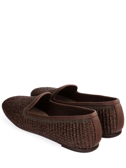 Лоферы текстильные BRUNELLO CUCINELLI