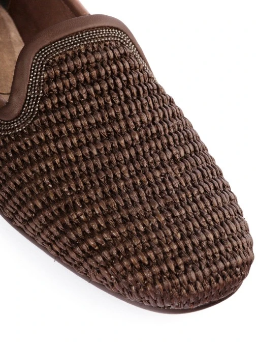 Лоферы текстильные BRUNELLO CUCINELLI