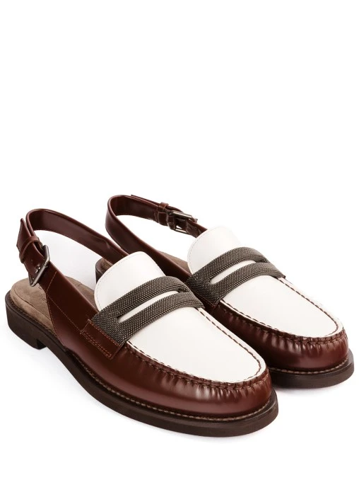 Лоферы кожаные BRUNELLO CUCINELLI