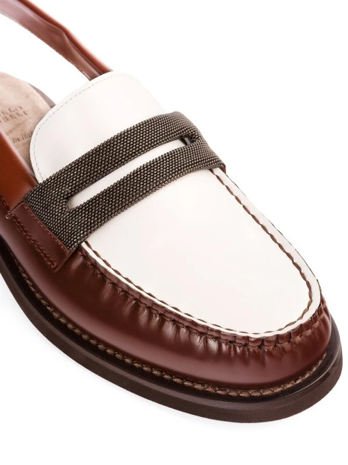 Лоферы кожаные BRUNELLO CUCINELLI