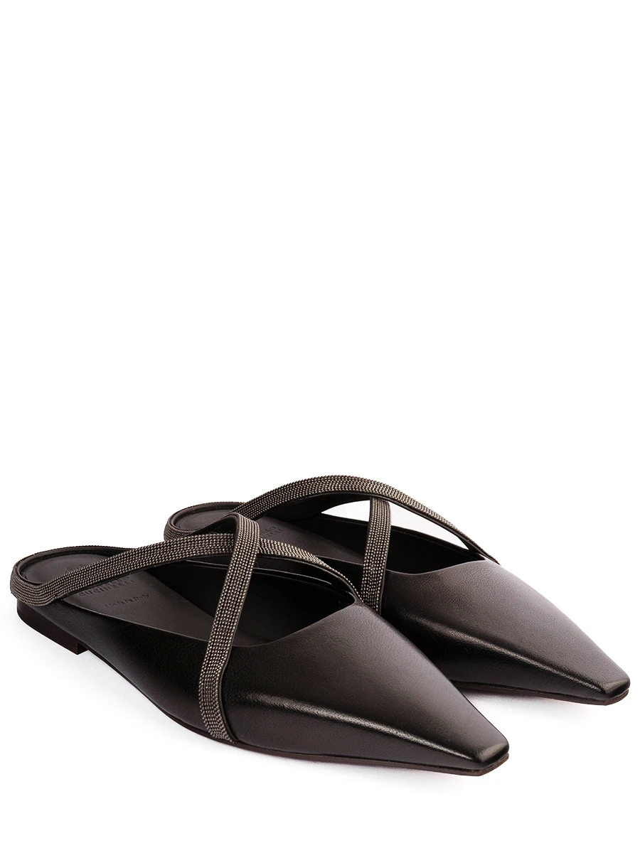 Мюли кожаные