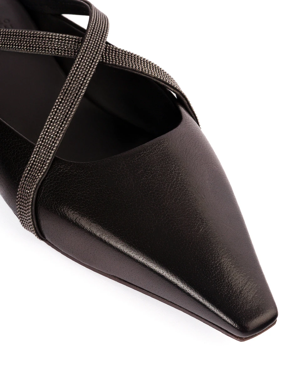 Мюли кожаные