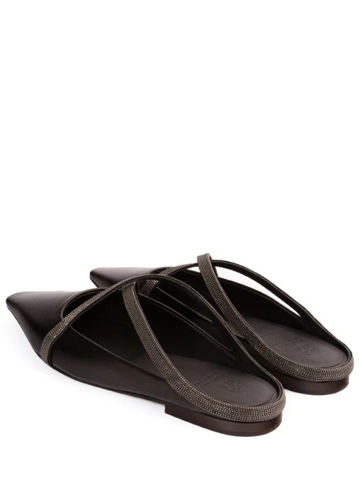 Мюли кожаные BRUNELLO CUCINELLI