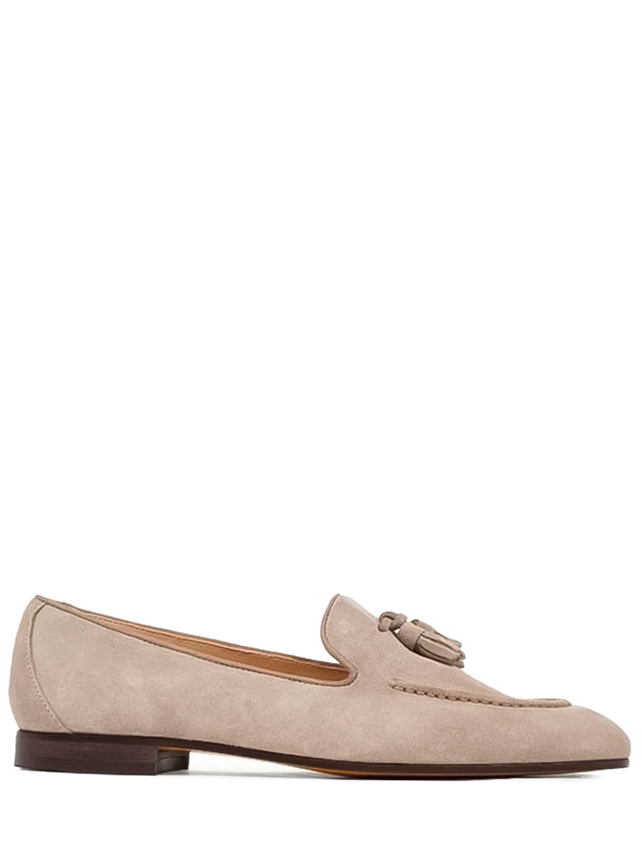 Лоферы замшевые