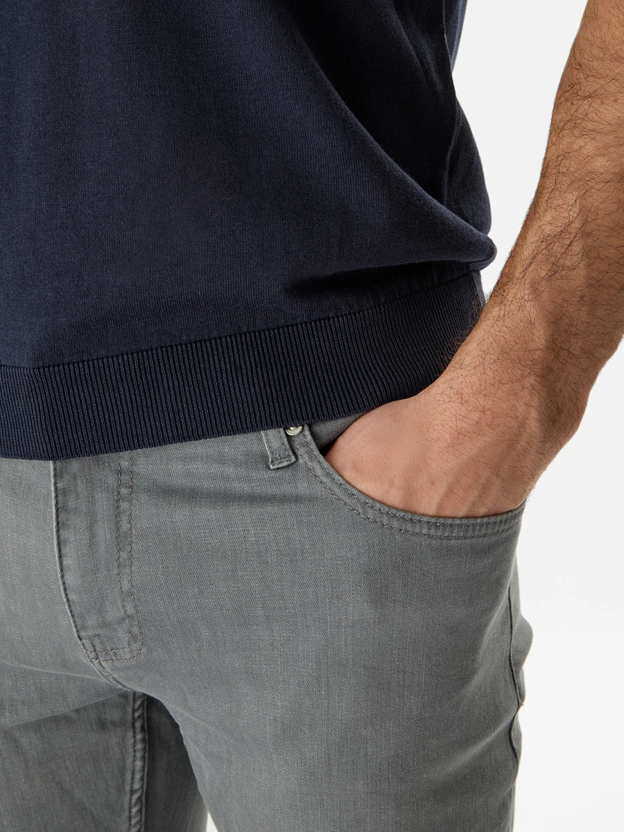 Поло из шелка и хлопка