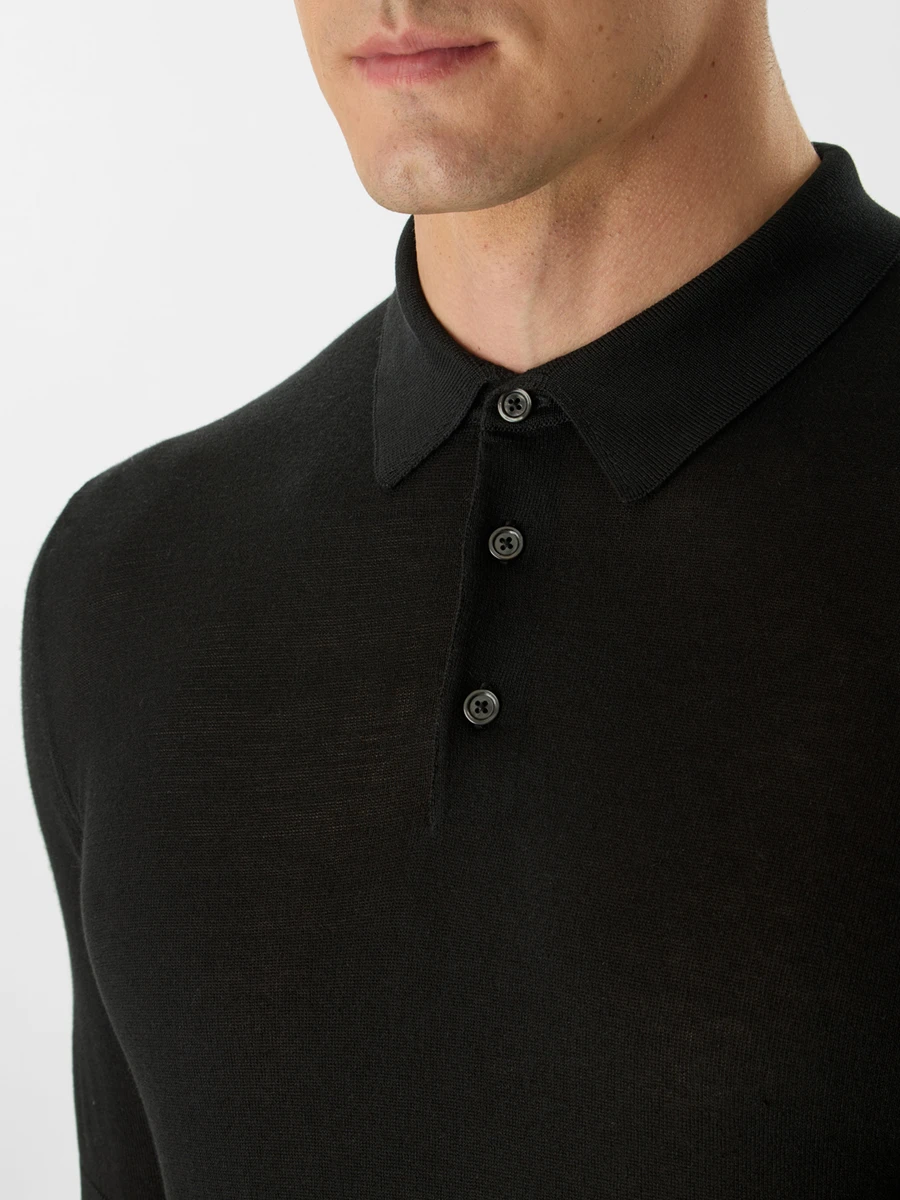 Поло из шелка и хлопка