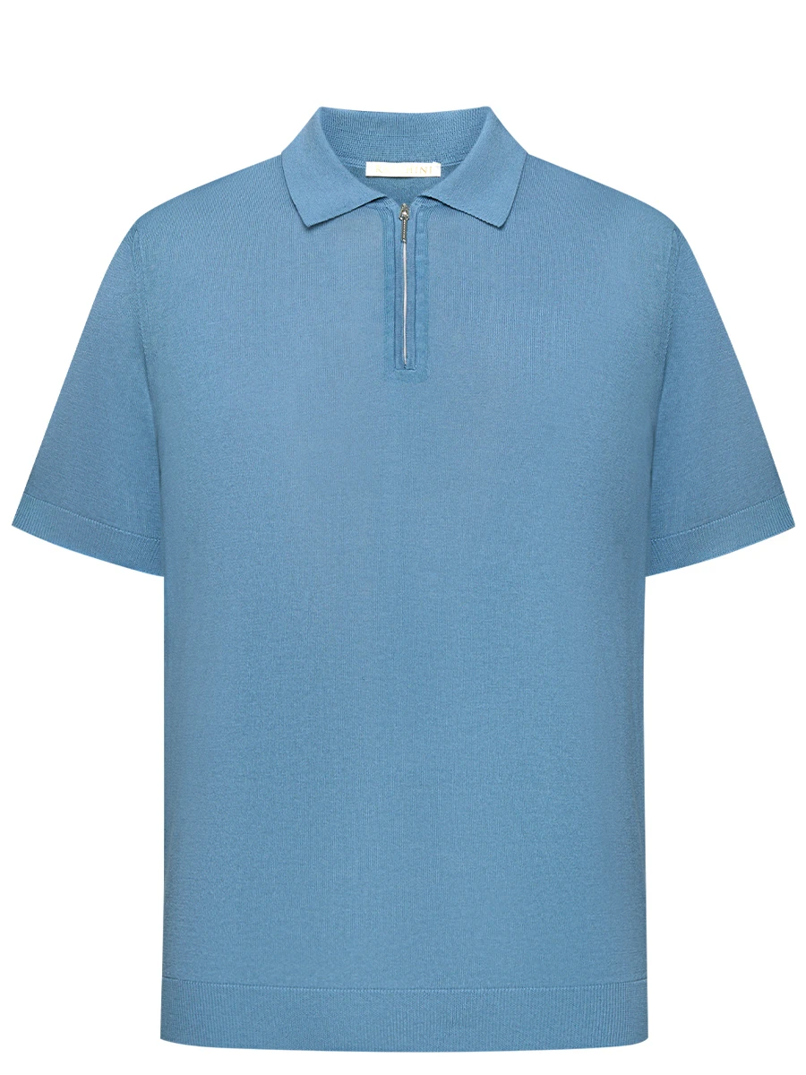 Поло из шелка и хлопка