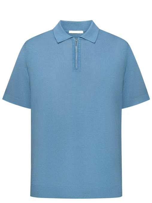 Поло из шелка и хлопка RASCHINI