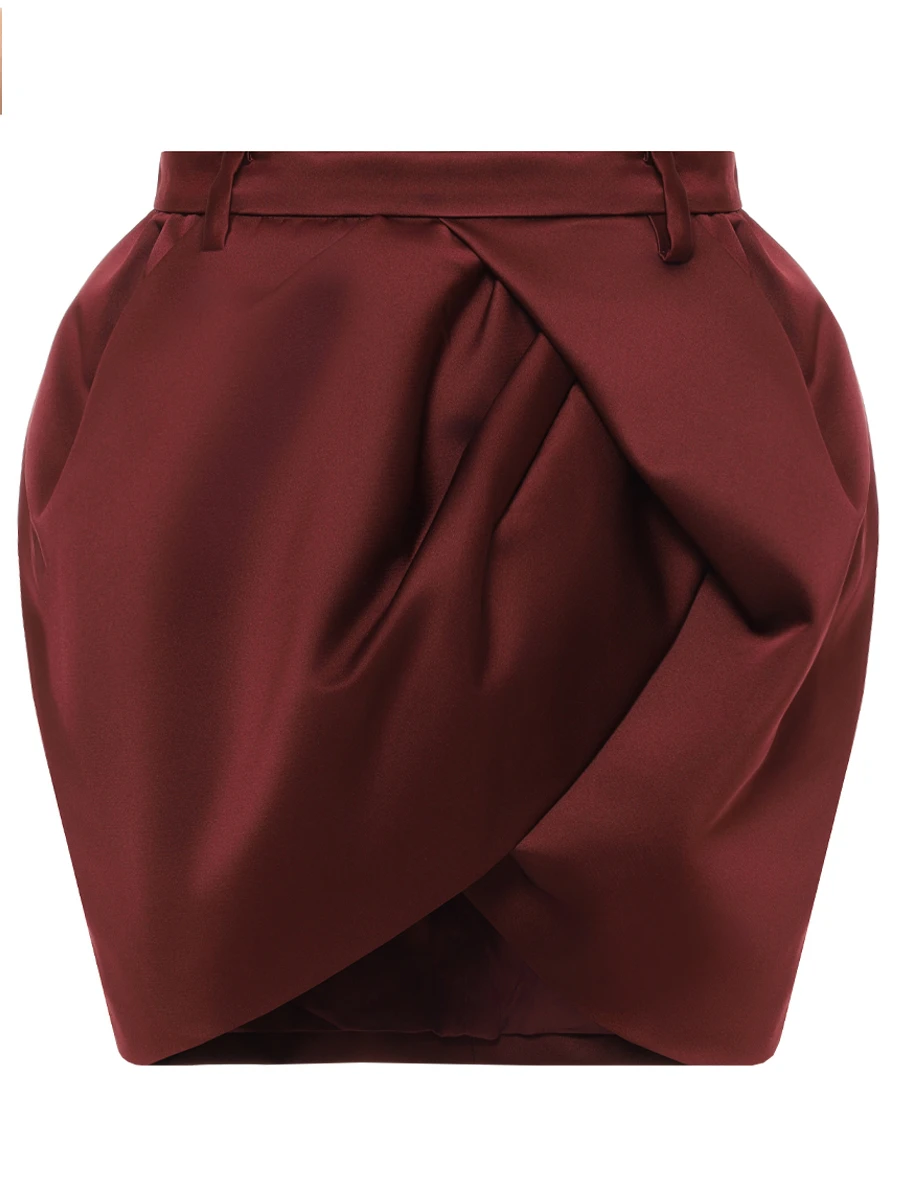 Юбка однотонная