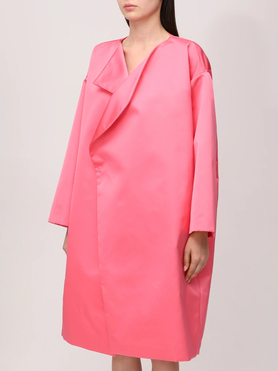 Пальто атласное