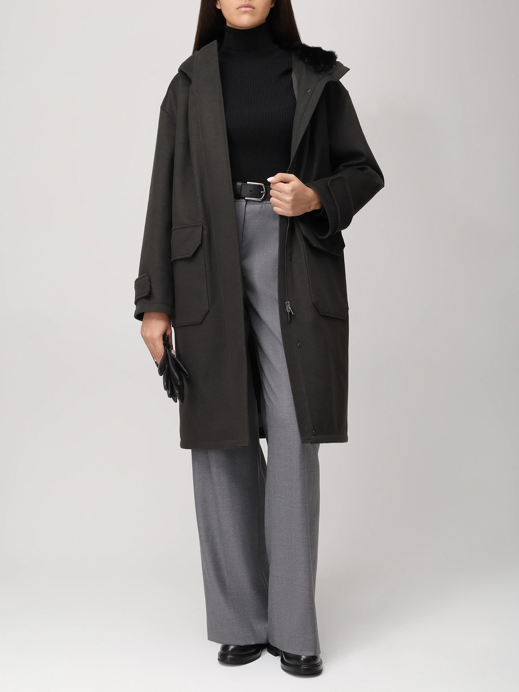 Парка кашемировая