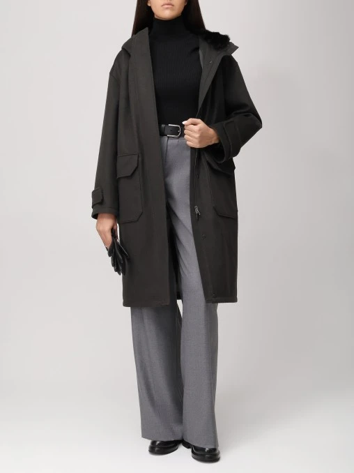 Парка кашемировая FUR&CASHMERE