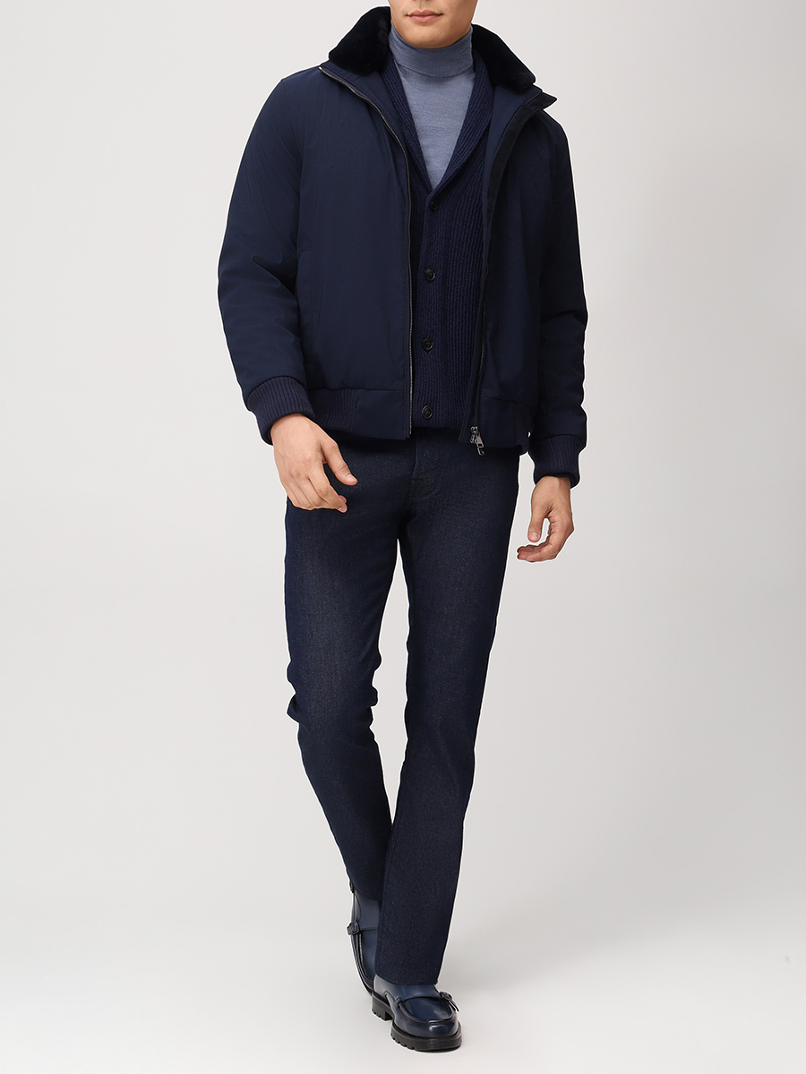 Бомбер с мехом норки