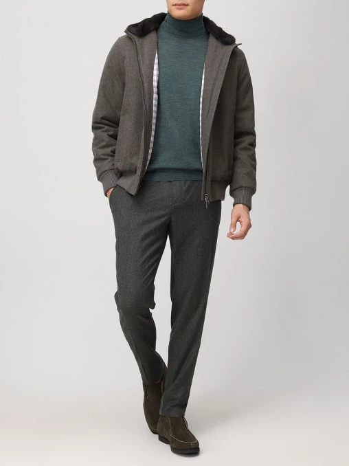 Бомбер кашемировый FUR&CASHMERE