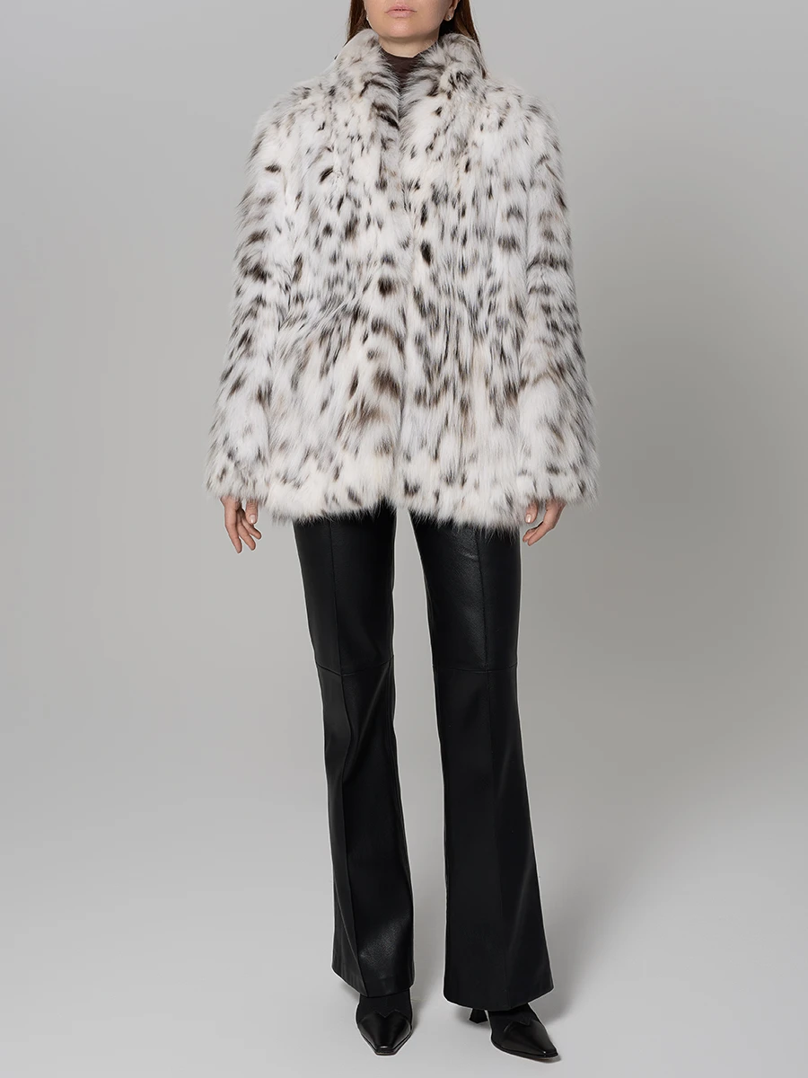 Шуба из меха рыси