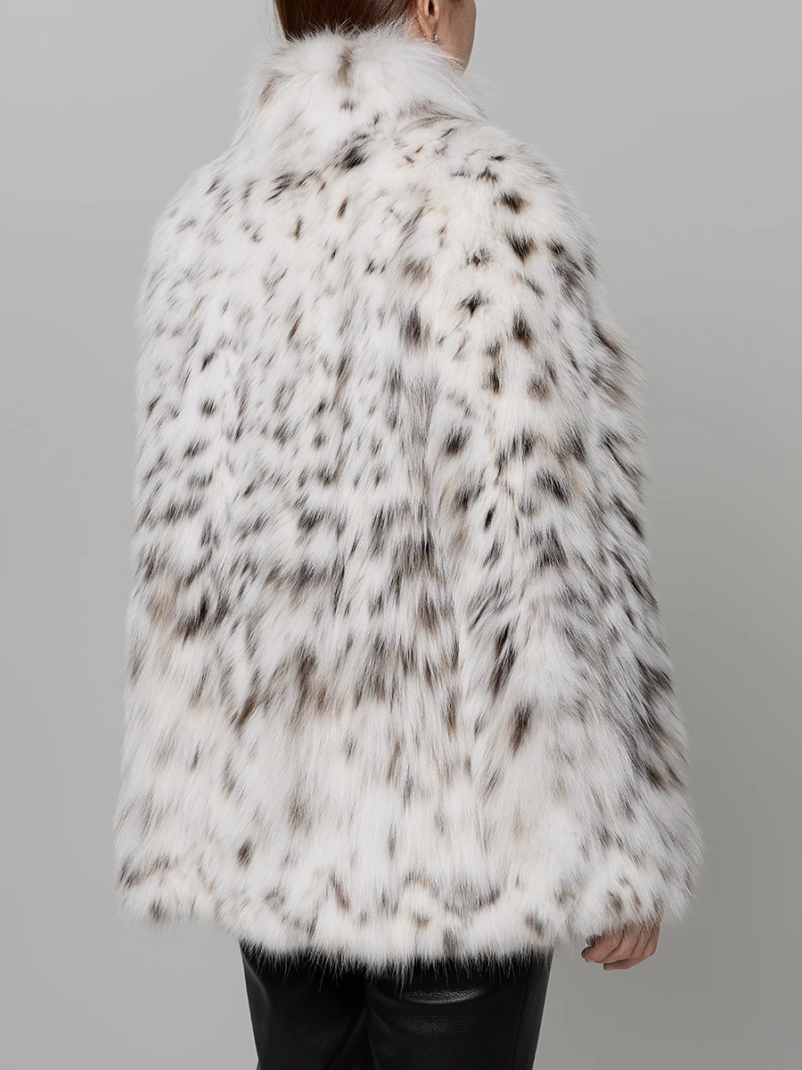 Шуба из меха рыси