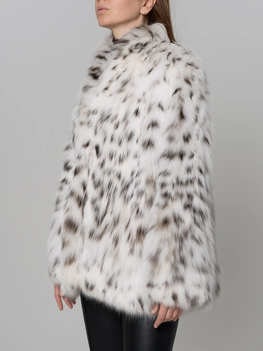 Шуба из меха рыси