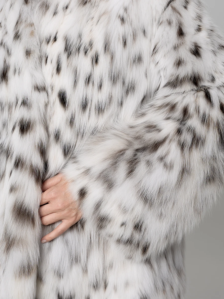 Шуба из меха рыси