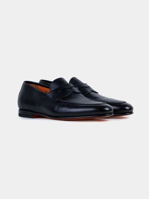 Лоферы кожаные SANTONI